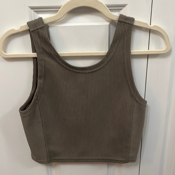 lululemon athletica Tops - Lululemon Softstreme Ribbed Crop Tank in Nomad